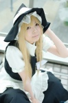 apron blonde_hair blouse cosplay jumper kirisame_marisa touhou witch_hat yuuga rating:Safe score:0 user:nil!