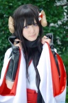 cosplay gauntlets horns inu_boku_secret_service kimono pleated_skirt scarf shirakiin_ririchiyo skirt yuuki_(iii) rating:Safe score:0 user:nil!