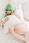 akane_ruka bed cc code_geass cosplay green_hair pillow shirt rating:Safe score:0 user:pixymisa