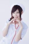 apron costume dress nakamura_miu nurse nurse_cap stethoscope waitress waitress_uniform wpb_107 rating:Safe score:0 user:nil!