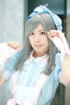 akb48 cosplay dress hairbow kojika shimazaki_haruka_(cosplay) silver_hair sugar_rush_(akb48) wristband rating:Safe score:0 user:pixymisa