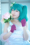 armband choker cosplay dress flowers gloves green_hair hairband kujyou_konegi macross macross_frontier ranka_lee twintails rating:Safe score:0 user:pixymisa