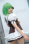 ass cosplay green_hair hairbow kyouka pantyhose pleated_skirt sailor_uniform school_uniform shigure_asa shuffle! skirt vest rating:Safe score:1 user:nil!