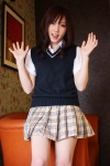 blouse costume pleated_skirt sayaka school_uniform skirt sweater_vest rating:Safe score:1 user:nil!