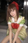 bowtie cosplay dress hagiwara_yukiho hairbow idolmaster maitako rating:Safe score:1 user:pixymisa