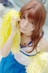 asahina_mikuru asami_uki cheerleader cosplay miniskirt pleated_skirt pom_poms skirt suzumiya_haruhi_no_yuuutsu tank_top rating:Safe score:0 user:nil!