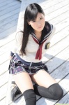 bikini_bottom dgc_0969 pleated_skirt sailor_uniform school_uniform shinohara_saemi skirt swimsuit thighhighs rating:Safe score:1 user:nil!