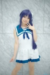 blue_hair cosplay hiradaira_chisaki hiyori nagi_no_asukara pantyhose sailor_dress school_uniform sheer_legwear side_ponytail rating:Safe score:1 user:nil!