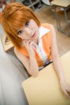 classroom cosplay mimi miniskirt my-hime orange_hair pleated_skirt school_uniform skirt sleeveless_blouse tokiha_mai vest rating:Safe score:0 user:nil!