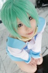 aqua_hair boots choker cosplay dress eureka eureka_seven yukino_koro rating:Safe score:0 user:nil!