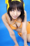 bikini cleavage cosplay hairband hair_ribbons matsunaga_ayaka side-tie_bikini suzumiya_haruhi suzumiya_haruhi_no_yuuutsu swimsuit rating:Safe score:0 user:nil!