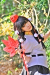 amatsuka_miyu blouse cosplay fan pleated_skirt shameimaru_aya skirt tokin_hat touhou wings rating:Safe score:0 user:nil!