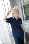 blonde_hair capri_pants cosplay genderswap hat polo_shirt shizuki_minato sho_kurusu uta_no_prince-sama rating:Safe score:0 user:pixymisa