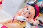 beret cosplay dress gloves harusaki macross macross_frontier multi-colored_hair sheryl_nome vest rating:Safe score:0 user:pixymisa