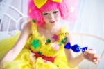 bed cosplay dress hairbow original pink_hair tsugihagi_mishin rating:Safe score:0 user:nil!