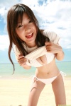 beach bikini cleavage dgc_0579 kijima_noriko ocean shirt_lift side-tie_bikini swimsuit tshirt rating:Safe score:1 user:nil!
