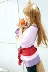 animal_ears anna blouse cosplay horo shorts spice_and_wolf tail wolf_ears rating:Safe score:0 user:nil!