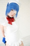 apron blue_hair cosplay eyepatch gloves hairband ikkitousen kibashi maid maid_uniform panties ryomou_shimei rating:Safe score:0 user:nil!
