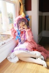 amatsuka_miyu cosplay dress hat patchouli_knowledge purple_hair robe thighhighs touhou rating:Safe score:0 user:nil!