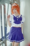 ahoge blouse cosplay hairband kimi_ga_nozomu_eien orange_hair pleated_skirt school_uniform skirt suzumiya_akane yae_maiko rating:Safe score:0 user:nil!