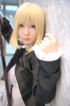 blonde_hair cosplay dress fate/hollow_ataraxia fate/series jacket maropapi saber_alter sword rating:Safe score:0 user:nil!