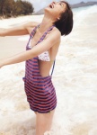 beach bikini cleavage mariko_2010 ocean shinoda_mariko side-tie_bikini swimsuit tank_top wet rating:Safe score:0 user:nil!