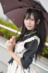 blouse cosplay hairbows jumper tagme_character tagme_series twintails umbrella yui_(ii) rating:Safe score:0 user:nil!