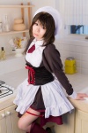 apron cosplay kneesocks maid maid_uniform rinrinko shannon umineko_no_naku_koro_ni zettai_ryouiki rating:Safe score:2 user:pixymisa