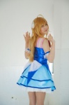 armbands blonde_hair blue_eyes cosplay dress hoshii_miki idolmaster nakura sash tiered_skirt rating:Safe score:0 user:pixymisa