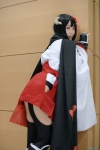 cosplay gauntlets horns inu_boku_secret_service kimono leggings mashiro_ayaki pleated_skirt scarf shirakiin_ririchiyo skirt thighhighs rating:Safe score:0 user:nil!