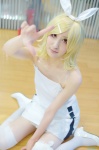 blonde_hair cosplay dress hairbow hair_clips kagamine_rin maron tagme_song thighhighs vocaloid zettai_ryouiki rating:Safe score:1 user:nil!