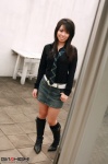 blouse boots denim girlz_high hasegawa_ririna kneehighs miniskirt skirt tie rating:Safe score:0 user:nil!