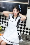 apron chen_da_rong dress hairbow maid maid_uniform xiuren_066 rating:Safe score:1 user:nil!