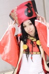 bodysuit cosplay hat hyakka_ryouran_samurai_girls red_eyes robe sanada_yukimura_(samurai_girls) tathibana_aoi rating:Safe score:0 user:pixymisa