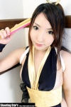 cosplay fan hairbow kimono king_of_fighters kunoichi saku shiranui_mai rating:Safe score:0 user:nil!