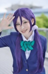 ayase blazer blouse cosplay love_live!_school_idol_project purple_hair school_uniform toujou_nozomi twintails rating:Safe score:0 user:nil!