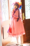 amatsuka_miyu cosplay dress hat patchouli_knowledge purple_hair robe thighhighs touhou rating:Safe score:0 user:nil!