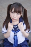 cosplay original pleated_skirt sailor_uniform sakuya school_uniform skirt thighhighs twintails rating:Safe score:1 user:nil!