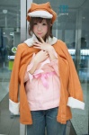 bakemonogatari blouse coat cosplay hat kousaka_yun sengoku_nadeko trousers rating:Safe score:0 user:pixymisa