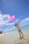 beach bikini cleavage konan_yuka ocean ponytail side-tie_bikini swimsuit wet rating:Safe score:0 user:nil!