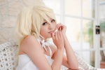 benio blonde_hair choker cosplay dress riho side_ponytail zone-00 rating:Safe score:0 user:pixymisa