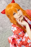 cosplay croptop hairbow hair_ribbons mitsuki_(ii) orange_hair original twin_braids yukata rating:Safe score:0 user:pixymisa