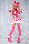 blouse boots choker cosplay croptop cure_melody hairbow himemiya_mahore houjou_hibiki miniskirt panties pink_hair pretty_cure skirt suite_precure thighhighs twintails rating:Safe score:6 user:nil!