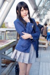 akiyama_mio blazer blouse cosplay kano k-on! pantyhose pleated_skirt school_uniform sheer_legwear skirt rating:Safe score:0 user:pixymisa