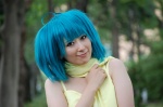 akiaki_(ii) cosplay dress green_hair macross macross_frontier ranka_lee red_eyes scarf twintails rating:Safe score:0 user:pixymisa
