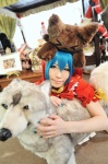 apron aqua_hair bear_hat colorful_pop_star!! cosplay dress haruka hatsune_miku hood twintails rating:Safe score:0 user:nil!