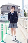 akitsu_honoka blouse cardigan coat hat miniskirt skirt socks tie rating:Safe score:0 user:pixymisa