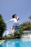 blouse koike_rina pleated_skirt pool school_uniform skirt tie ys_web_352 rating:Safe score:0 user:nil!