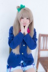 blazer blonde_hair blouse cosplay hairbow itsuki_akira kotori_taso love_live!_school_idol_project minami_kotori pleated_skirt school_uniform skirt rating:Safe score:0 user:nil!