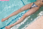 barefoot feet monokini nagai_rina one-piece_swimsuit ponytail pool swimsuit wet rating:Safe score:3 user:nil!